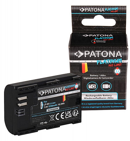 Akumulator Patona zamiennik Canon LP-E6 z USB-C Platinium