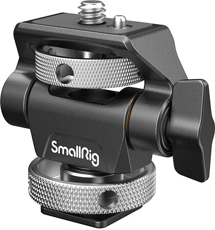SmallRig 2905B Swivel and Tilt Adjustable Monitor Mount with Cold Shoe Mount