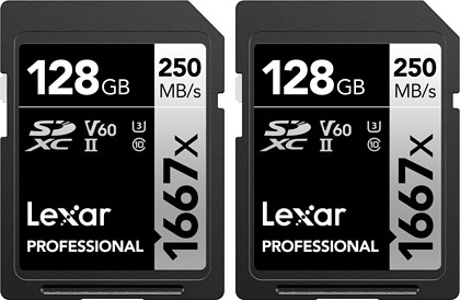 Karta pamięci Lexar SDXC 128GB 1667x (250MB/s) Professional - dwupak