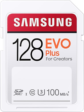 Karta pamięci Samsung SDXC 128 GB EVO Plus (100MB/s)