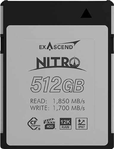 Karta pamięci Exascend CFexpress 512GB Type B Nitro (1850MB/s)