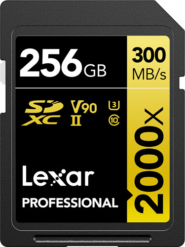 Karta pamięci Lexar SDXC 256GB 2000x (300MB/s) + Czytnik kart Lexar Multi 2in1 sd/micro usb 3.1 gratis - Oferta EXPO2024