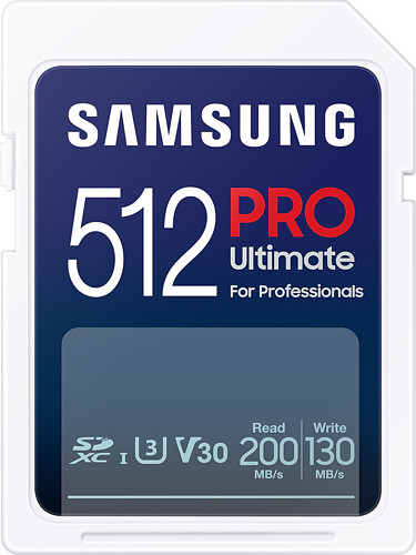Karta Pamięci Samsung SDXC 512GB PRO Ultimate 2023 (200/130MB/s) (MB-SY512S/WW)  - Oferta EXPO2024