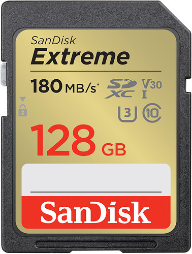 Karta pamięci SanDisk SDXC Extreme 128GB (180MB/s) V30 UHS-I U3/SDSDXVA-128G-GNCIN - Oferta EXPO2024