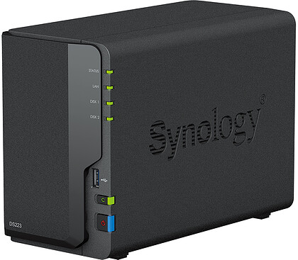 Serwer Synology NAS DS223 2x0HDD 2GB DDR4 4x1.7Ghz 3xUSB 3.0 1xRJ-45