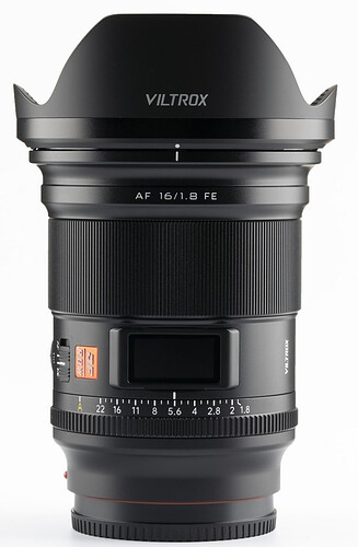 Obiektyw Viltrox AF 16mm f/1.8 Sony FE