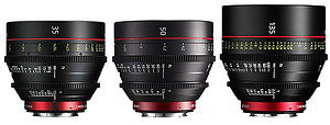 Zestaw obiektywów Canon Cine Prime EF CN-E 35/50/135mm