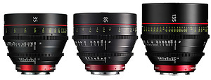 Zestaw obiektywów Canon Cine Prime EF CN-E 35/85/135mm