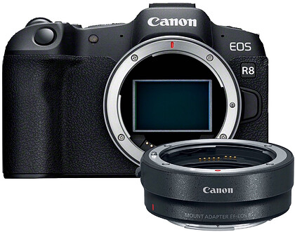 Bezlusterkowiec Canon EOS R8 (body) + Adapter Canon EF-EOS R + dobierz obiektyw RF 500zł taniej