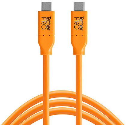 Przewód TetherPro USB-C - USB-C 4,6m pomarańczowy