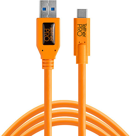 Przewód TetherPro USB 3.0 - USB-C 4,6m - pomarańczowy - Oferta EXPO2024