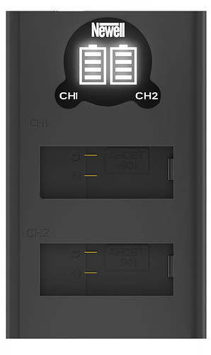 Ładowarka Newell podwójna DL-USB-C do akumulatorów AHDBT-901