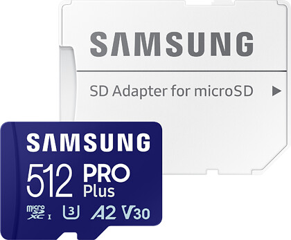 Karta Pamięci Samsung microSDXC 512GB PRO Plus 2023 (180/130MB/s) + Adapter (MB-MD512SA/EU)  - Oferta EXPO2024