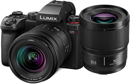 Bezlusterkowiec Panasonic Lumix S5II + 20-60mm f/3.5-5.6 + 50mm f/1.8 + Dobierz obiektyw Lumix z rabatem do 4400 PLN