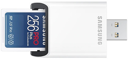 Karta Pamięci Samsung SDXC 256GB PRO+ (160/120MB/s) + Czytnik (MB-SD256KB/WW)