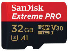 Karta pamięci SanDisk microSDHC Extreme Pro 32 GB (100MB/s) V30 A1+ adapter SD