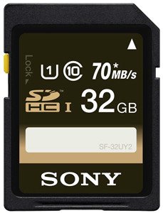 Karta pamięci Sony SDHC UHS-I 32GB (70MB/s) (SF-32UY2)