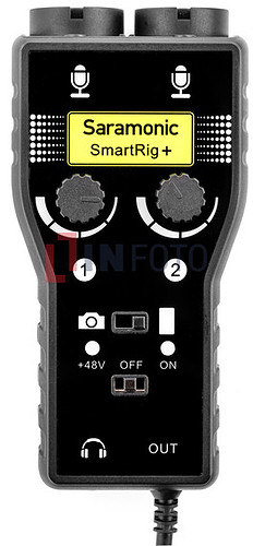 Adapter audio Saramonic SmartRig+ ze złączem mini Jack - dwukanałowy
