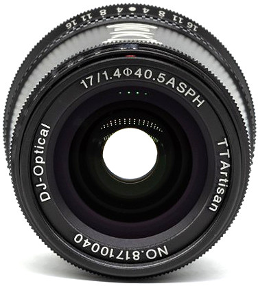 Obiektyw TTArtisan 17mm f/1,4 - mocowanie Canon EF-M