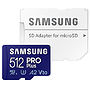 Karta Pamięci Samsung microSDXC 512GB PRO+ (160/120MB/s) + Adapter (MB-MD512KA/EU)